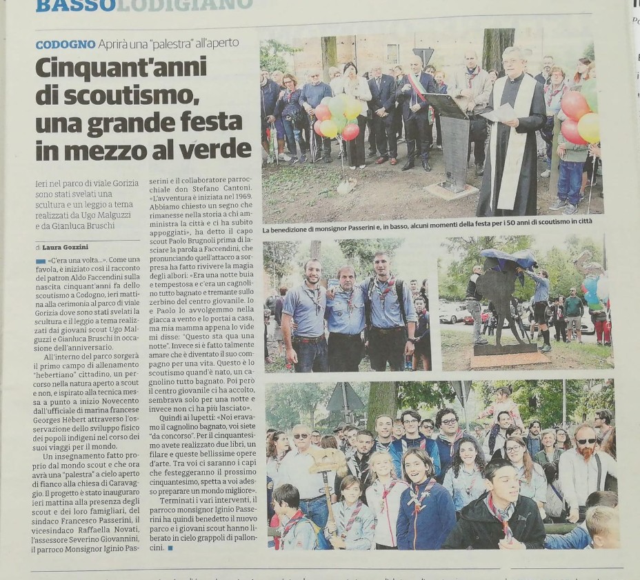 Inaugurazione filare aceri e cippo commemorativo